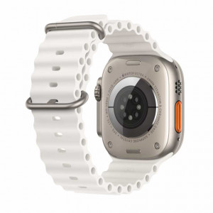 Apple Watch Ultra 49mm Titanium Ocean Band, White