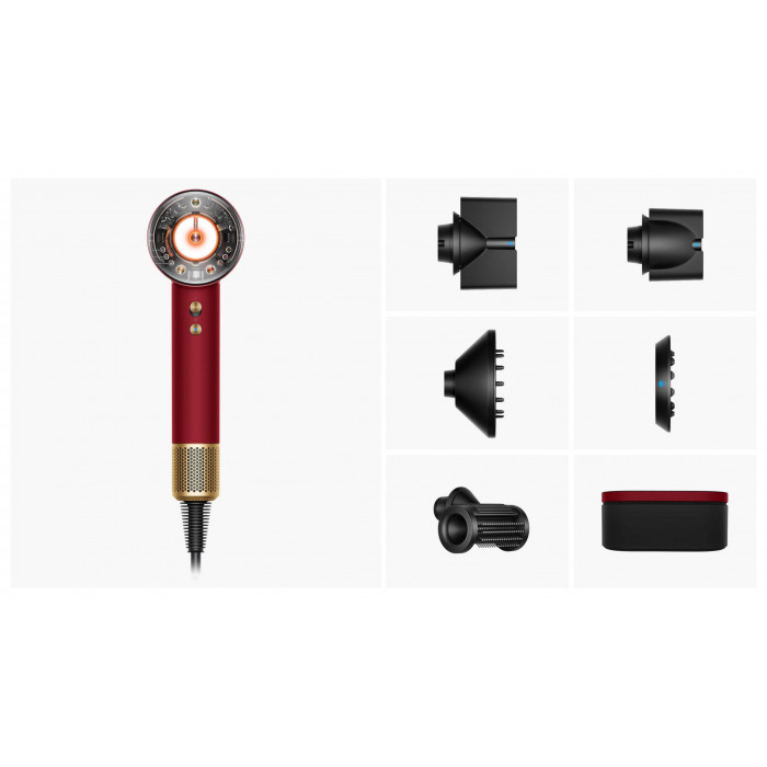 Фен Dyson Supersonic Nural HD16, Red Velvet/Gold
