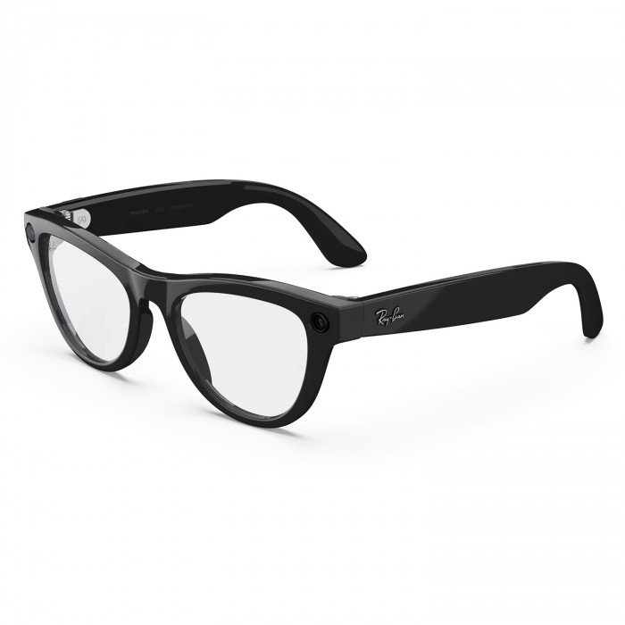 Умные очки Ray-Ban Meta Skyler (Gen 2) S52, Shiny Black/Clear (RW4014)