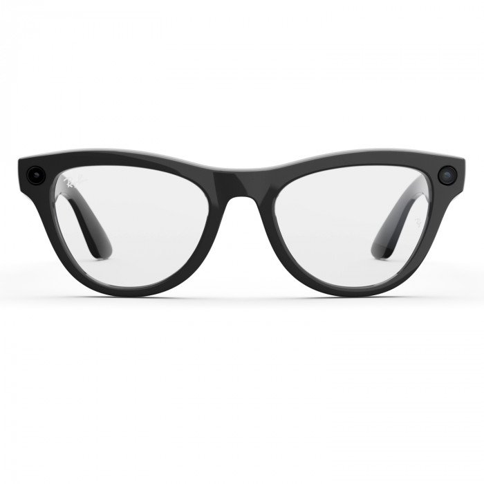 Умные очки Ray-Ban Meta Skyler (Gen 2) S52, Shiny Black/Clear (RW4014)
