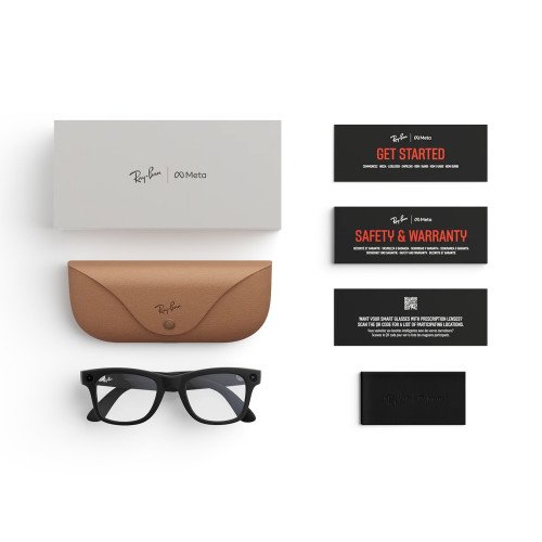 Умные очки Ray-Ban Meta Wayfarer (Gen 2) S50, Matte Black/Clear (RW4012)