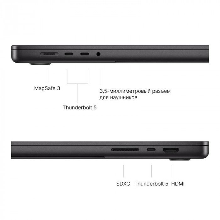 Ноутбук Apple MacBook Pro 16'' (2024) M4 Max 36/1TB, Space Black (MX303)