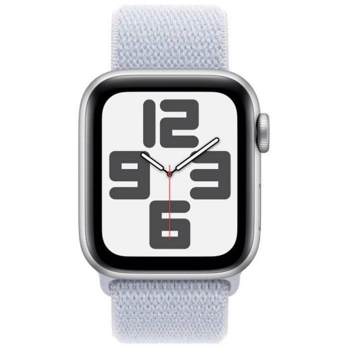 Apple Watch SE 40mm, Silver, Ремешок Blue Cloud Sport Loop