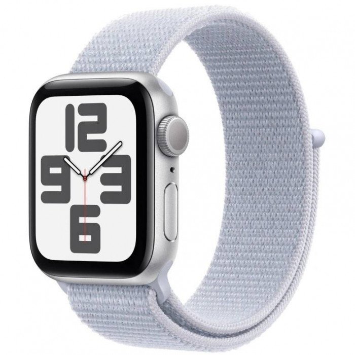 Apple Watch SE 40mm, Silver, Ремешок Blue Cloud Sport Loop