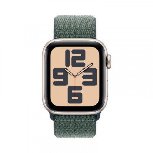 Apple Watch SE 40mm, Starlight, Ремешок Lake Green Sport Loop