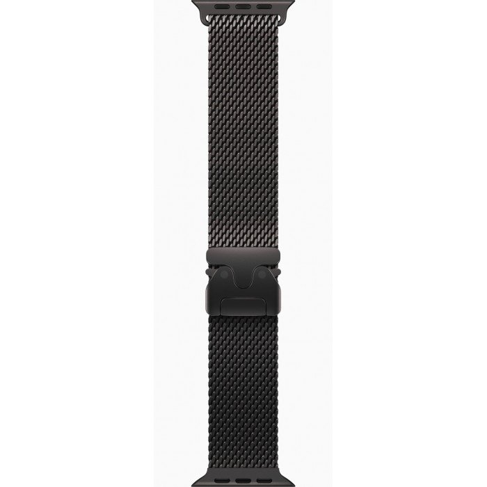 Apple Watch Ultra 2 GPS 49mm, Black Titanium, Ремешок Titanium Milanese Loop Black, размер M