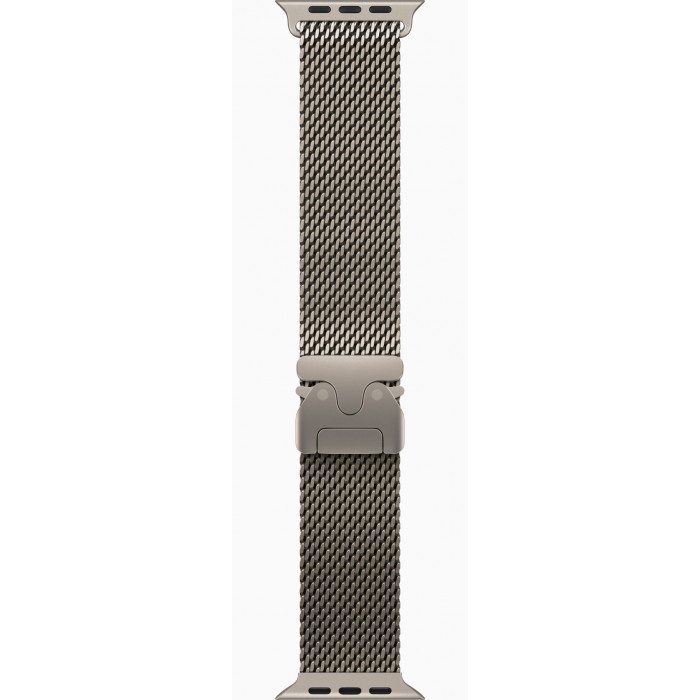Apple Watch Ultra 2 GPS 49mm, Natural Titanium, Ремешок Titanium Milanese Loop Natural, размер M