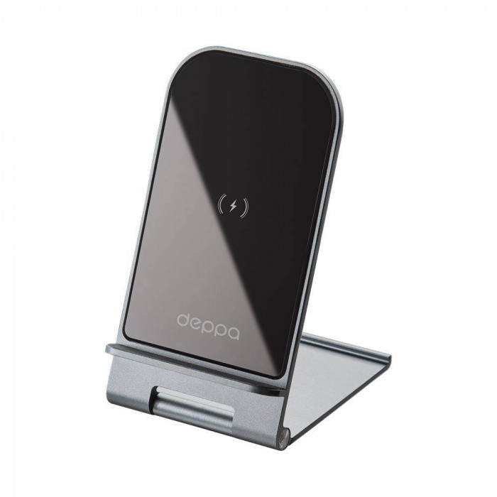 Беспроводное зарядное устройство Deppa Charger Slim, черный