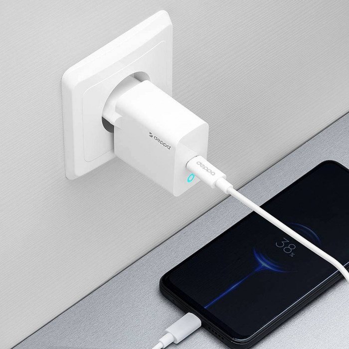 СЗУ Deppa Wall Charger 25W USB-C, белый