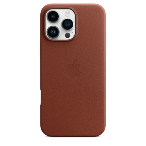 Чехол кожаный Leather Case MagSafe для iPhone 16 Pro, Umber