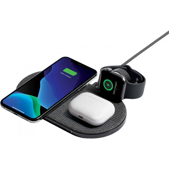 Беспроводное зарядное устройство Native Union Drop XL (Watch Edition), серый