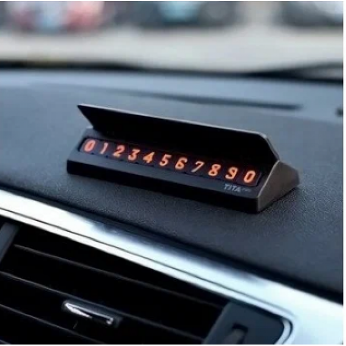 Парковочная визитка Tita Temporary Parking Card, черный