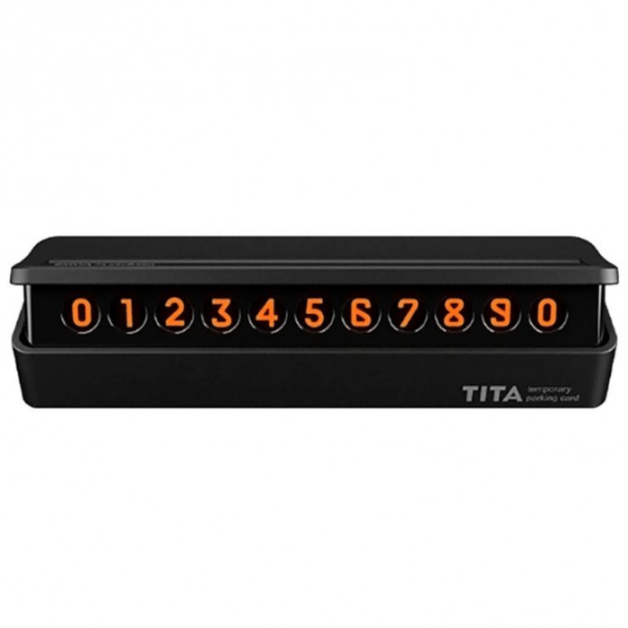 Парковочная визитка Tita Temporary Parking Card, черный