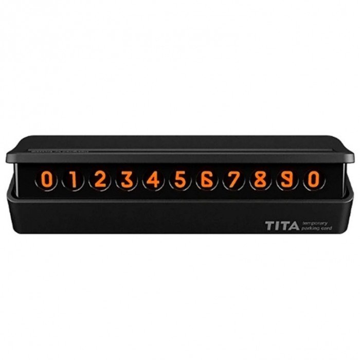 Парковочная визитка Tita Temporary Parking Card, черный