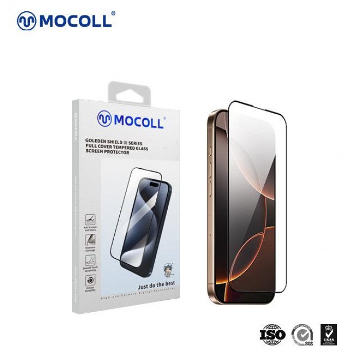 Защитное стекло 3D MOCOLL для 16 Pro, черная рамка