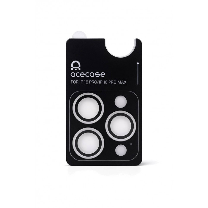 Защитное стекло AceCase для камеры iPhone 15Pro/16 Pro, прозрачное