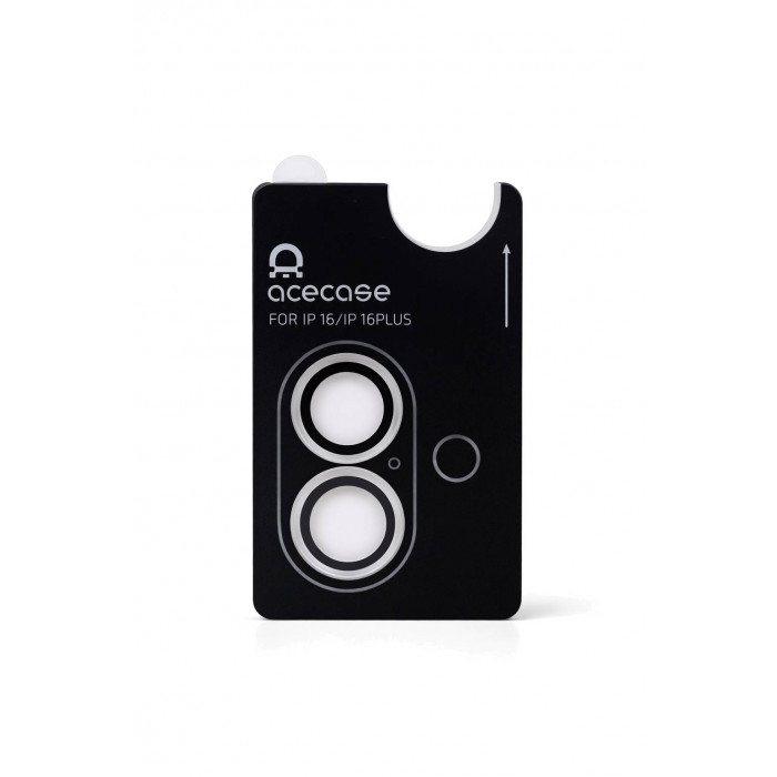 Защитное стекло AceCase для камеры iPhone 16/16 Plus, прозрачное