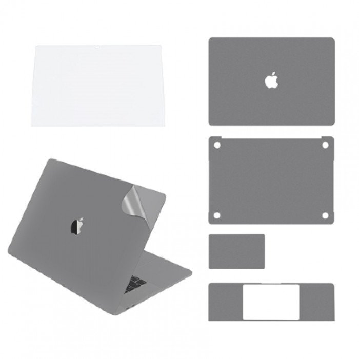 Защитная пленка MOCOLL 5в1 для MacBook Air 15'', серый