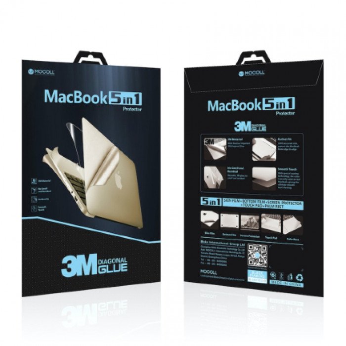 Защитная пленка MOCOLL 5в1 для MacBook Air M1 13'', сильвер