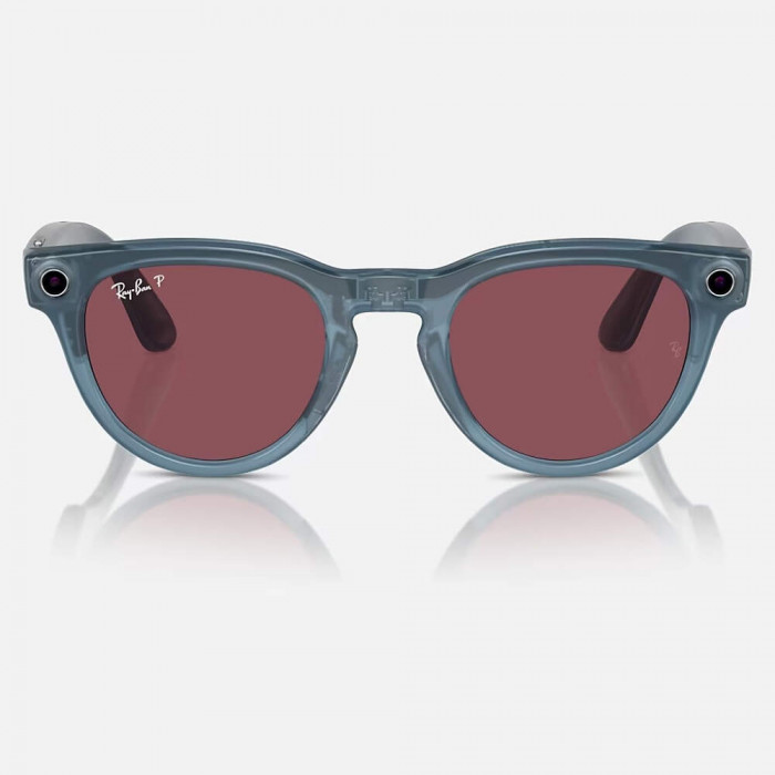 Умные очки Ray-Ban Meta Headliner (Gen 1) S50, Shiny Jeans/Polarized Dusty Red (RW4009)