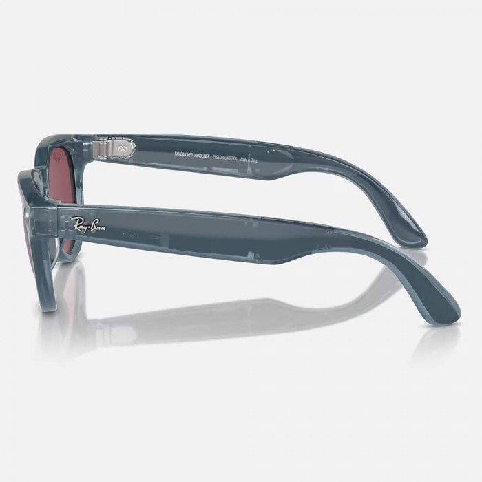 Умные очки Ray-Ban Meta Headliner (Gen 1) S50, Shiny Jeans/Polarized Dusty Red (RW4009)