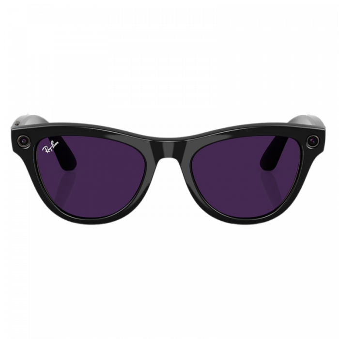 Умные очки Ray-Ban Meta Skyler (Gen 1) S52, Shiny Black/Transitions Amethyst (RW4010)