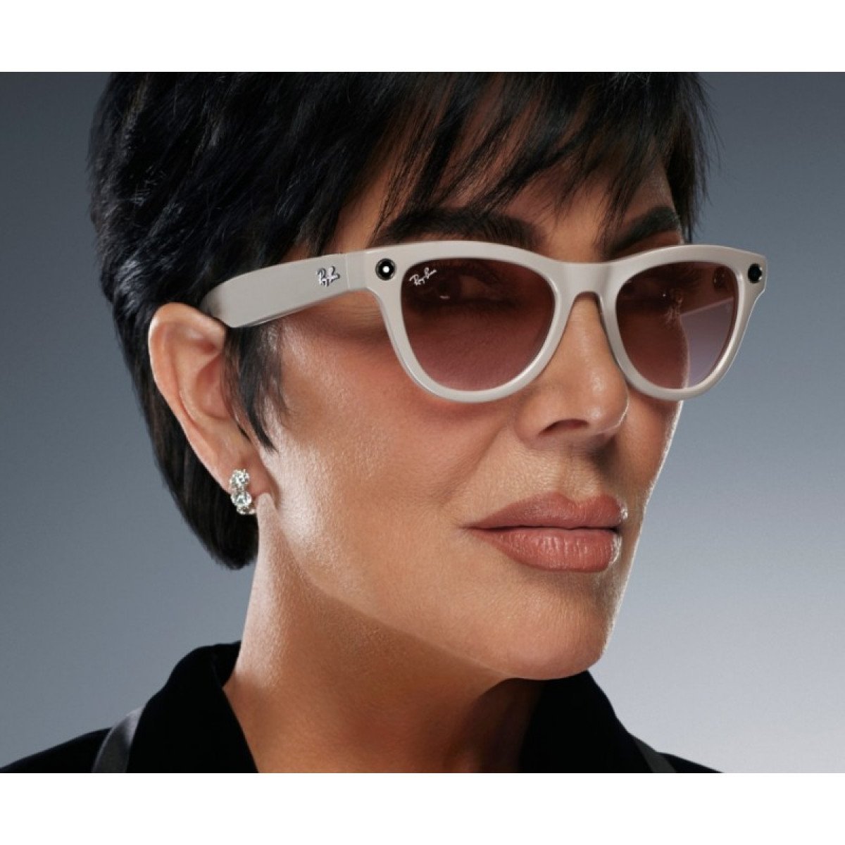 Умные очки Ray-Ban Meta Skyler (Gen 1) S52, Shiny Black/Transitions Amethyst (RW4010)