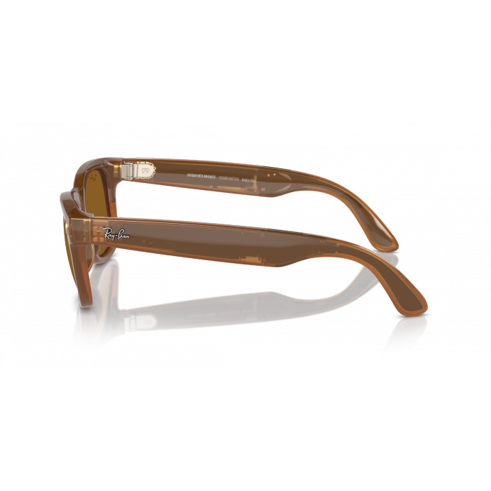 Умные очки Ray-Ban Meta Wayfarer (Gen 1) S53, Shiny Caramel/Polarized Brown (RW4008)