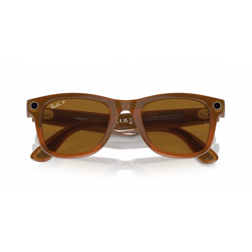 Умные очки Ray-Ban Meta Wayfever RW4008 S53,Shiny Caramel/Polar Brown