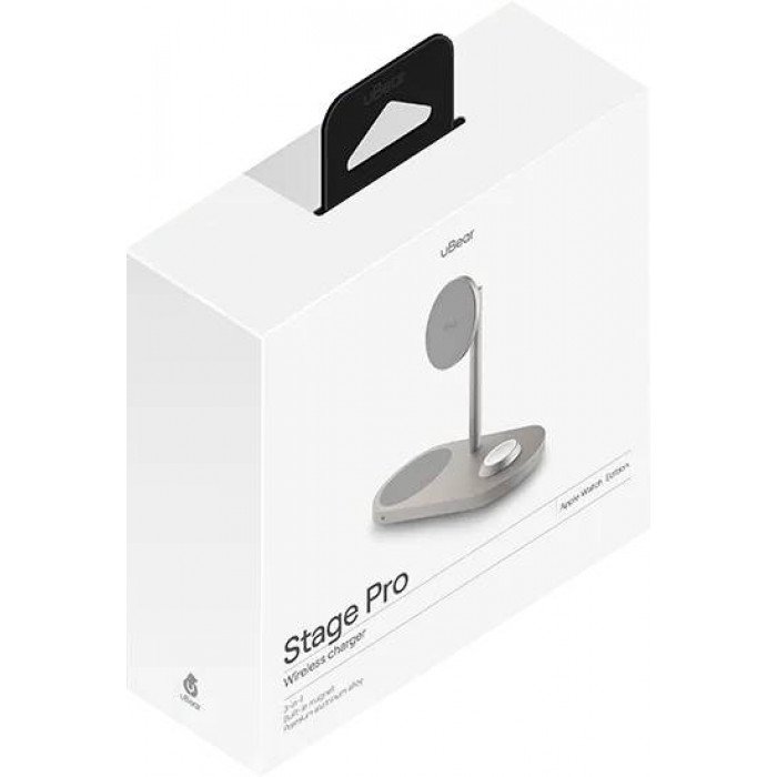 Зарядная станция uBear Stage Pro 3в1, титан