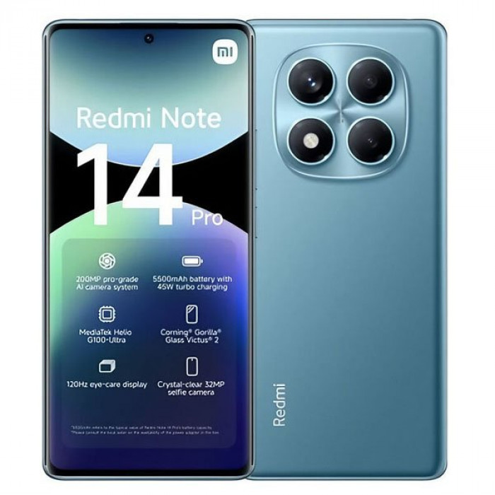 Смартфон Xiaomi Redmi Note 14 Pro 12/256GB, Ocean Blue