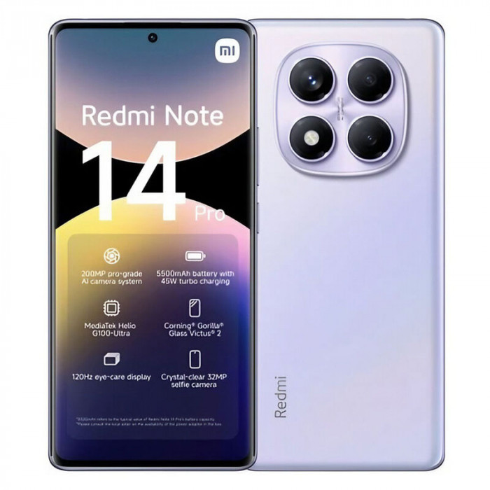 Смартфон Xiaomi Redmi Note 14 Pro 8/256GB, Aurora Purple