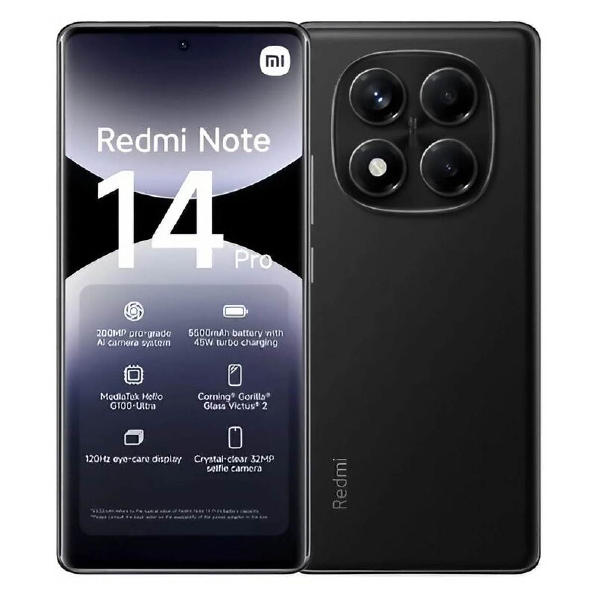 Cмартфон Xiaomi Redmi Note 14 Pro 8/256GB, Midnight Black
