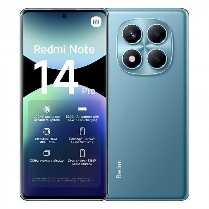 Смартфон Xiaomi Redmi Note 14 Pro 8/256GB, Ocean Blue