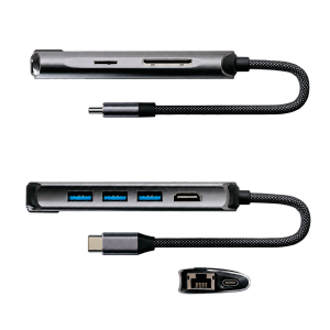 Адаптер-переходник VLP Infinity Hub 8in1, графит
