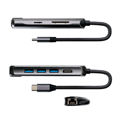 Адаптер-переходник VLP Infinity Hub 8in1, графит
