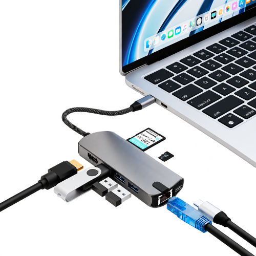 Адаптер-переходник VLP Infinity Hub 8in1, графит