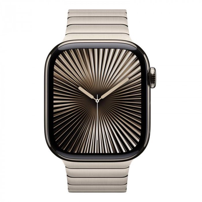 Apple Watch 10 42mm, Titanium Natural, Ремешок Natural Stainless Steel Link Bracelet