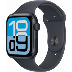 Apple Watch SE 3 (2025) 44mm, Midnight, Ремешок Midnight Sport Band, размер M/L