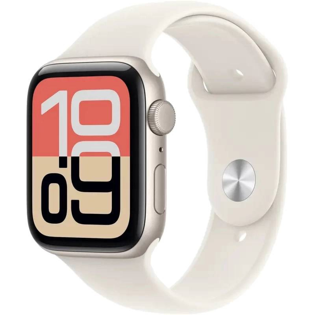 Apple Watch SE 3 (2025) 44mm, Starlight Aluminum, Starlight Sport Band, M/L