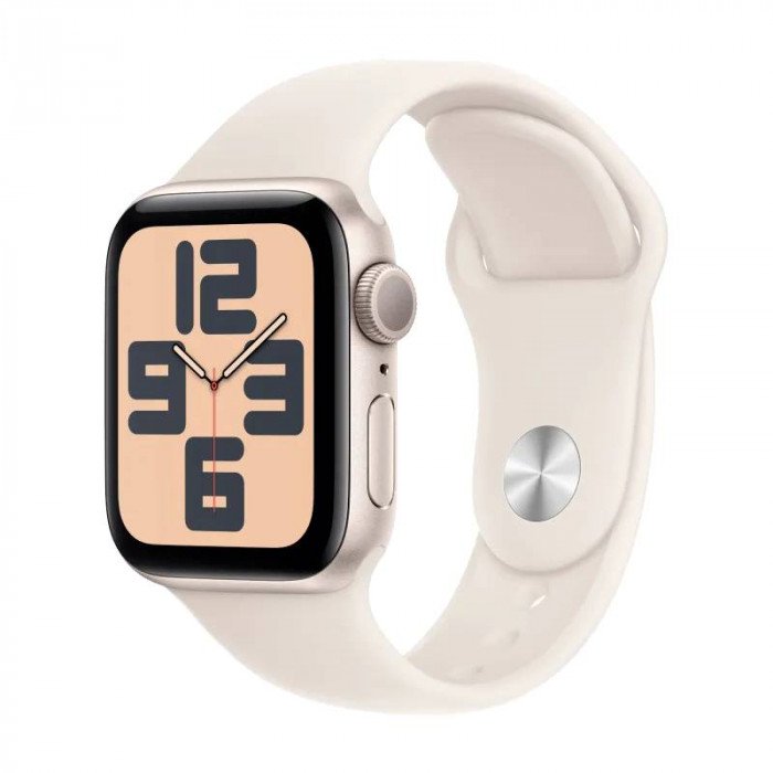 Apple Watch SE 40mm, Starlight, Ремешок Starlight Sport Band, размер M/L