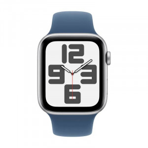 Apple Watch SE 44mm, Silver, Ремешок Denim Sport Band, размер M/L