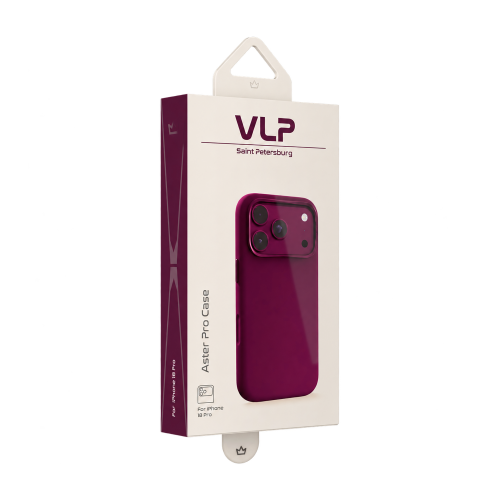 Чехол VLP Aster Pro Case для iPhone 18 Pro, темно-вишневый