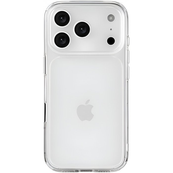 Чехол силиконовый uBear Real для iPhone 17 Pro, прозрачный