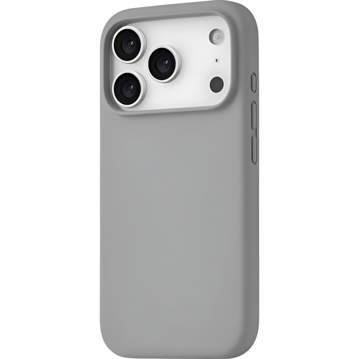 Чехол силиконовый uBear Touch для iPhone 17 Pro Max, серый