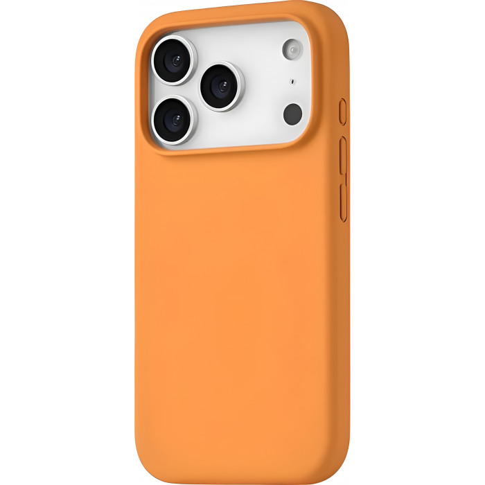 Чехол силиконовый uBear Touch для iPhone 17 Pro, оранжевый