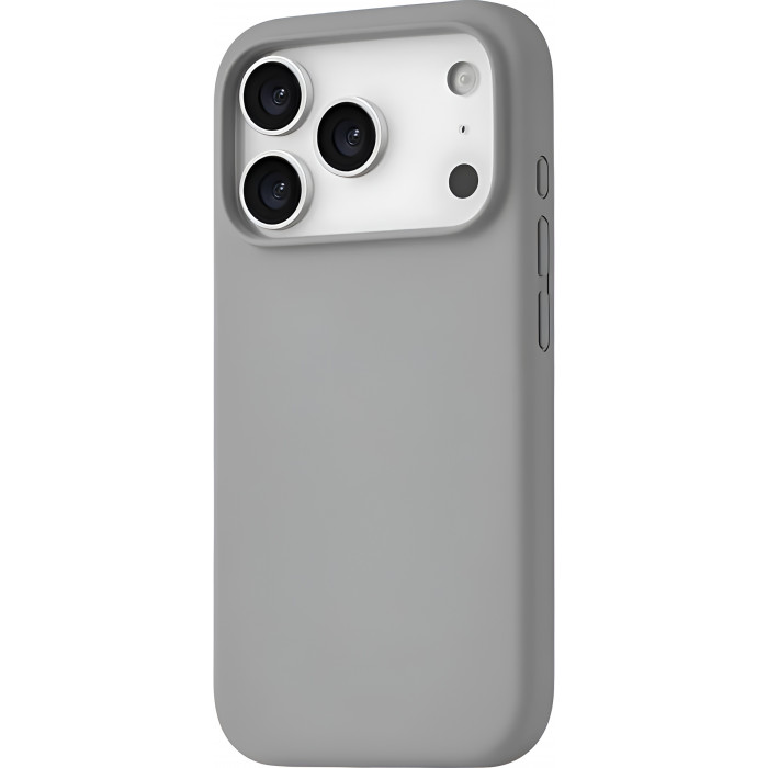 Чехол силиконовый uBear Touch для iPhone 17 Pro, серый