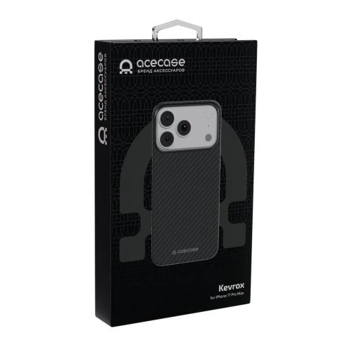 Чехол AceCase Kevrox для iPhone 17 Pro, Black