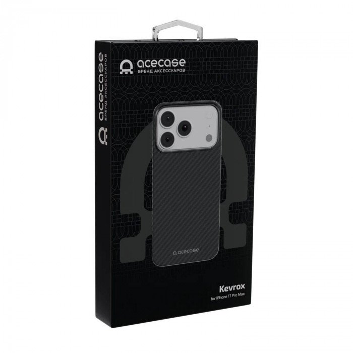 Чехол AceCase Kevrox для iPhone 17 Pro, Black