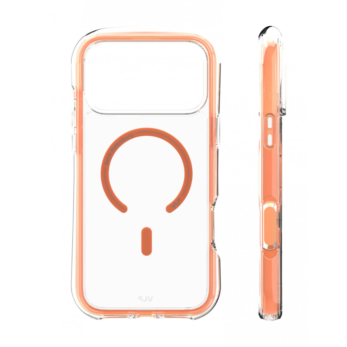 Чехол VLP Bubble Case для iPhone 17 Pro Max, оранжевый